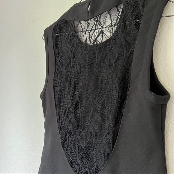 L'AGENCE Black Lace Back Sheath Pencil Dress - Picture 7 of 7